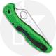 Spyderco Salt 2 Knife - C88FPGR2 - LC200N Drop Point - Green FRN - Lock Back