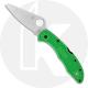 Spyderco Salt 2 Knife - C88FPGR2 - LC200N Drop Point - Green FRN - Lock Back