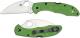 Spyderco Salt 2 Wharncliffe Knife - C88FPWCGR2 - LC200N Wharncliffe - Green FRN - Lock Back