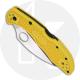 Spyderco Salt 2 Wharncliffe C88PWCYL2 Plain Edge Rust Proof Blade Yellow FRN Lock Back