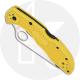Spyderco C88PYL2 Salt 2 Rust Proof Blade Yellow FRN Lockback Folding Knife