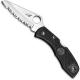 Spyderco Knives Spyderco Salt I Knife with Serrated Edge, SP-C88SBK - Discontinued Item � Serial # - BNIB