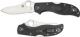 Spyderco C90PBK2 Stretch 2 Knife, 3.45 Inch VG10 Skinner Style Blade, Black FRN Handle