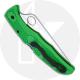 Spyderco Pacific Salt 2 Knife - C91FSGR2 - Serrated LC200N Drop Point - Green FRN - Lock Back