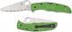 Spyderco Pacific Salt 2 Knife - C91FSGR2 - Serrated LC200N Drop Point - Green FRN - Lock Back