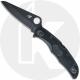 Spyderco Pacific Salt 2 C91PBBK2 Knife - Plain Edge Black H2 - Black FRN - Lock Back