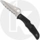 Spyderco Pacific Salt 2 C91SBK2 Knife - Serrated H-2 Blade - Black FRN