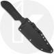 Spyderco Fred Perrin FB04PBB Fixed Blade Knife - Black VG-10 Clip Point Bowie - Black FRN with Kraton Inlays - Discontinued Item