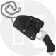 Spyderco Swick 6 Knife FB14P6 - Sal Glesser - LC200N Wharncliffe Fixed Blade - SMALL HOLE - Black G10 - Boltaron Sheath - USA Ma