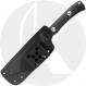 Spyderco Skoli FB53GP Fixed Blade Knife - Stonewash 9Cr18MoV Modified Sheepsfoot - Black G10