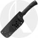 Spyderco Skoli FB53GPBK Fixed Blade Knife - Black Oxide 9Cr18MoV Modified Sheepsfoot - Black G10