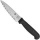 Spyderco Paring Knife, Serrated with Black Handle, SP-K05SBK