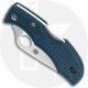 Spyderco Ladybug 3 LFP3K390 - Plain Edge Satin K390 Blade - Blue FRN - Lock Back