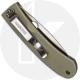 Spyderco Centofante C25PSGR - Gen 1 - Part Serrated ATS-34 Wharncliffe - Gray Aluminum with Green Rubber - Discontinued Item - B