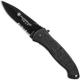 Smith and Wesson SWAT Knife, Large Black Part Serrated, SW-SWATLBS