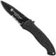 Smith and Wesson SWAT Knife, Medium Black Part Serrated, SW-SWATMBS