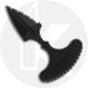 Schrade SCHF50 Mini Push Dagger - Black Double Edge (Plain and Serrated) - Rubber T Handle - ABS Sheath