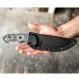 TOPS Knives Cochise Knife CO55 - Tactical Gray 1095 Drop Point - Black Micarta - USA Made