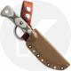 TOPS Knives Camp Creek Knife CPCK-01 - Tumbled S35VN Nessmuk - Camo G10