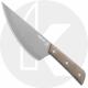 TOPS Knives Frog Market Special XL Knife FMSXL-02 - Steven Dick Camp / Kitchen Knife - Tungsten Cerakote 1095 - Green Micarta -