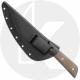 TOPS Knives Frog Market Special XL Knife FMSXL-02 - Steven Dick Camp / Kitchen Knife - Tungsten Cerakote 1095 - Green Micarta -