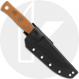 TOPS Knives Fieldcraft 3.5 Mini Bros MBROS-01 - Bushcraft Knife - Black 1095 - Tan Canvas Micarta - USA Made