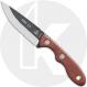 TOPS Knives Mini Scandi Knife MSK-2.5 - Bushcraft Neck Knife - Black 1095 - Tan Canvas Micarta - USA Made