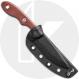 TOPS Knives Mini Scandi Knife MSK-2.5 - Bushcraft Neck Knife - Black 1095 - Tan Canvas Micarta - USA Made