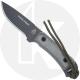 TOPS Knives Overlander 1 OV77 - Tactical Gray 1095 Drop Point - Black Linen Micarta - USA Made