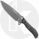 TOPS Knives Silent Hero 4 HERO-04 - Anton Du Plessis - Sniper Grey Cerakote 1095 Steel Blade - Black Micarta