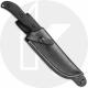 TOPS Knives Silent Hero 4 HERO-04 - Anton Du Plessis - Sniper Grey Cerakote 1095 Steel Blade - Black Micarta