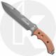 TOPS Knives Tahoma Field Knife TAHO-03 - Andy Tran - Tungsten Cerakote 1095 Double Edge - Tan Micarta