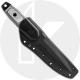 TOPS Knives Rangers Edge Knife RE3010 - Black Traction Coat 1095 - Part Serrated Double Edge - Black Micarta - USA Made