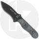 TOPS Knives Desert Son DSON-01 - Black 1095 Hunters Point Recurve Drop Point - Black Linen Micarta - USA Made