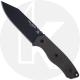 TOPS Knives Trail Seeker TLSR-01 - Black 1095 Clip Point - Green Canvas Micarta - USA Made