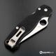 Toler Projects Titanium Deep Carry Pocket Clip - Custom Made - Stonewash Finish - Spyderco Knives - Project 5