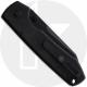 Vosteed Raccoon Button Lock A0417 Knife - Black Stonewash 14C28N Cleaver - Black Micarta