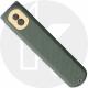 Vosteed Corgi Trek Lock A0701 Knife - Black Stonewash 14C28N Drop Point - Green Micarta