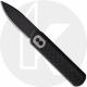 Vosteed Corgi Trek Lock A0712 Knife - Black Stonewash 14C28N Drop Point - Black Micarta