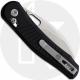 Vosteed Morel Crossbar Lock A1002 Knife - N690 Sheepsfoot - Black Aluminum