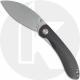Vosteed Nightshade TS NSTS-NWMK Knife - Stonewash Nitro-V Shilin Cutter - Black Micarta - Thumb Stud