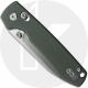 Vosteed Raccoon Crossbar Lock A0503 Knife - 14C28N Drop Point - Green Micarta