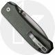 WE Big Banter 21045-2 Knife - Gray Stonewash CPM 20CV - Green Canvas Micarta