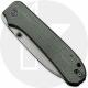 WE Big Banter 21045-2 Knife - Gray Stonewash CPM 20CV - Green Canvas Micarta