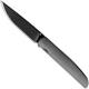 We Knife Company 618C EDC Frame Lock Folding Knife Black Blade Gray Titanium Handle