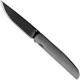 We Knife Company 618C EDC Frame Lock Folding Knife Black Blade Gray Titanium Handle