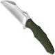 We Knife Company 701B EDC Liner Lock Flipper Folding Knife Satin Blade Green G10 Handle