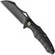 We Knife Company 701E EDC Liner Lock Flipper Folding Knife Black Stonewash Black G10