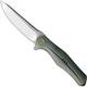 We Knife Company 702A EDC Frame Lock Flipper Folding Knife Integral Gray Titanium Handle