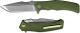 We Knife Company 709B Thraex EDC Liner Lock Flipper Folding Knife Stonewash Green G10